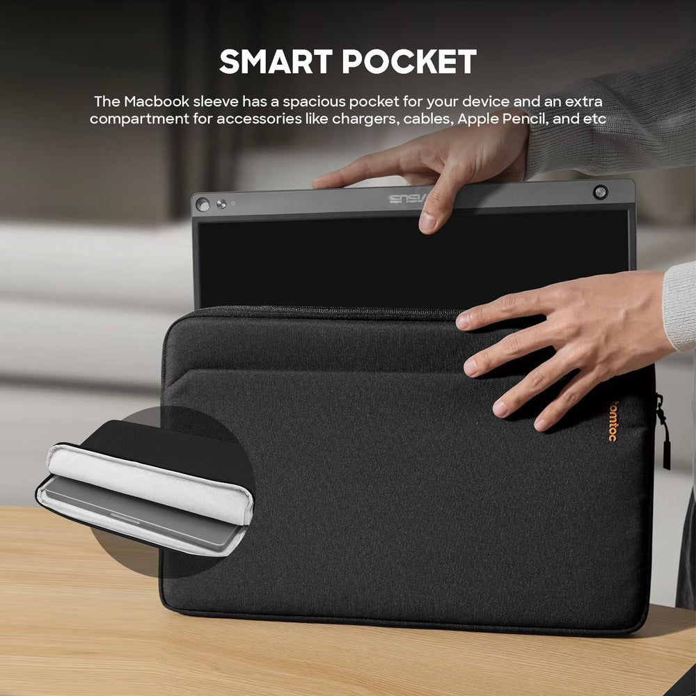 Light-A18 Laptop Sleeve 38.1 cm(15 Inch) MacBook-Black - Image 3