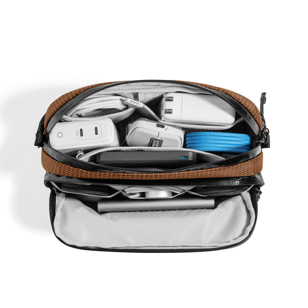 Light-T12 Electronic Accessory Pouch Pro 1.8L-Brown - Image 2