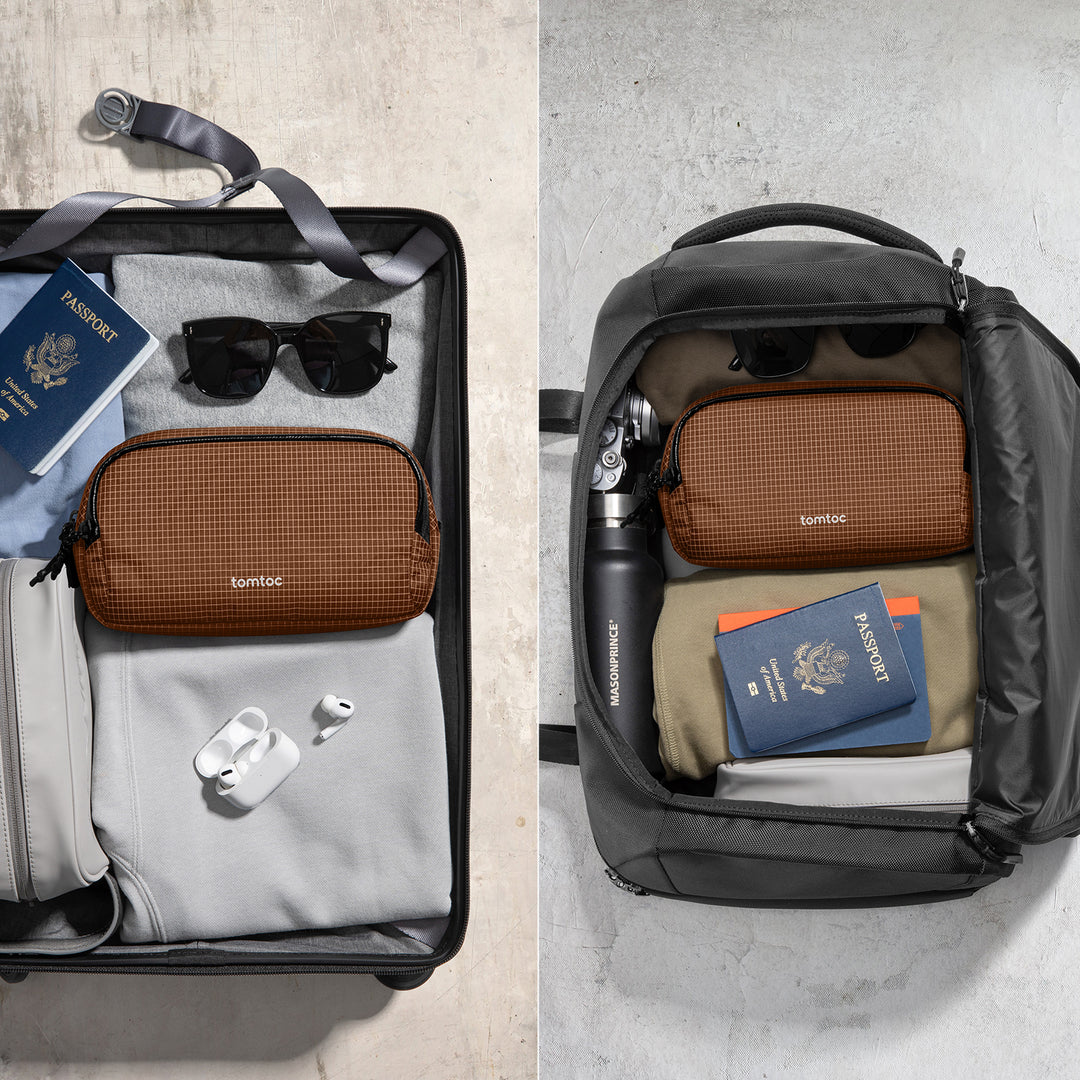 Light-T12 Electronic Accessory Pouch Pro 1.8L-Brown - Image 11
