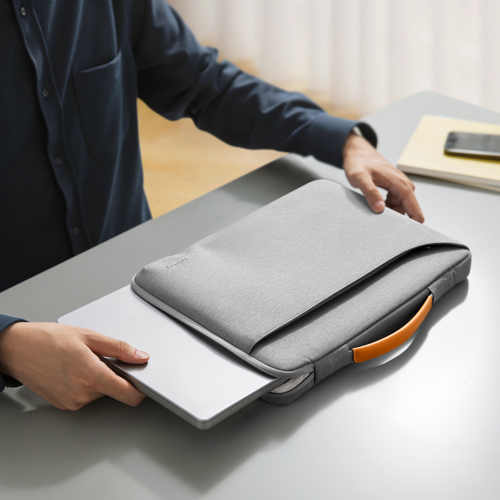 Defender-A22 Laptop Briefcase-35.56 cm(14 Inch) Universal-Gray - Image 9