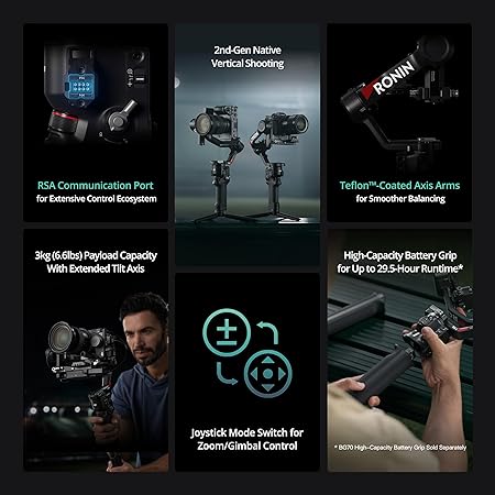 DJI RS4 3-Axis Camera Gimbal Stabilizer - Image 4