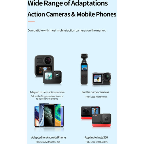 Telesin Motorcycle Helmet Chin Mount For GoPro, Insta360, DJI, SJ Cam Action Cameras - Image 15