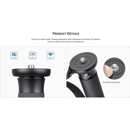 Leofoto MP-366C 6-Section Carbon Fiber Monopod - Image 2