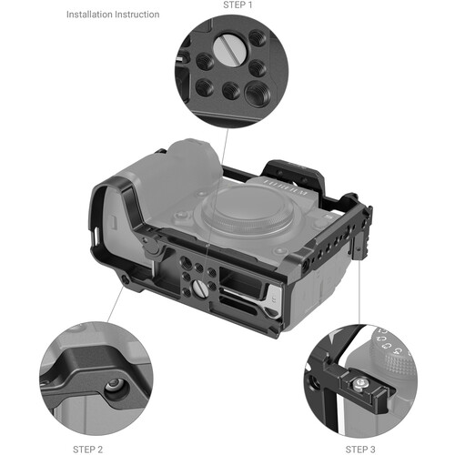 SmallRig Cage for FUJIFILM X-H2 / X-H2S 3934B - Image 4