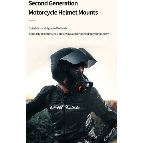 Telesin Motorcycle Helmet Chin Mount For GoPro, Insta360, DJI, SJ Cam Action Cameras - Image 8