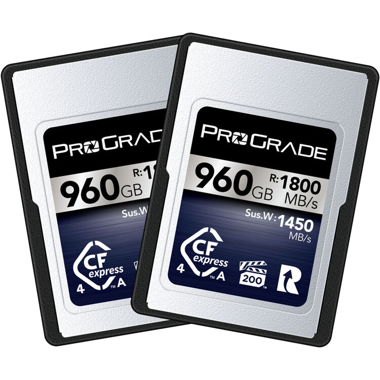 ProGrade Digital 960GB CFexpress 4.0 Type A Iridium Memory Card (2-Pack) - Image 1