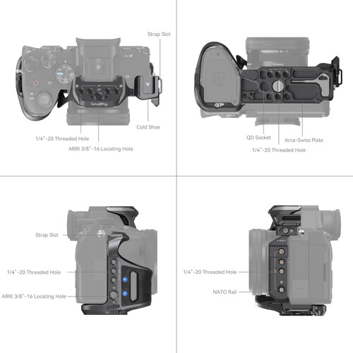 Smallrig Rhinoceros Cage Kit For Sony A7Rv, A7Iv And A7Siii 