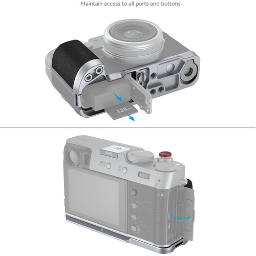 SmallRig L-Mount Plate with Handle for FUJIFILM X100V & X100VI Cameras (Silver) 4555B - Image 6