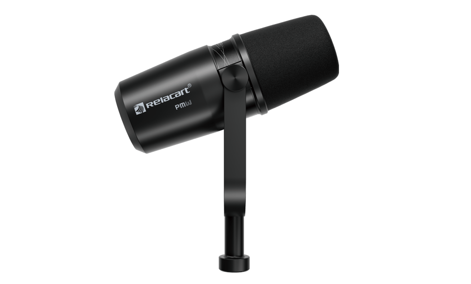 RELACART PM3 Cardioid Dynamic Podcasting Microphone Built-in Preamp - Image 3