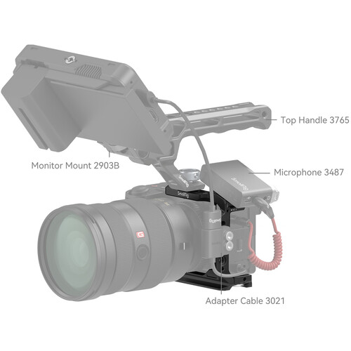 SmallRig Half Cage for Sony Alpha 6700 / 6600 / 6500 / 6400 4337 - Image 8
