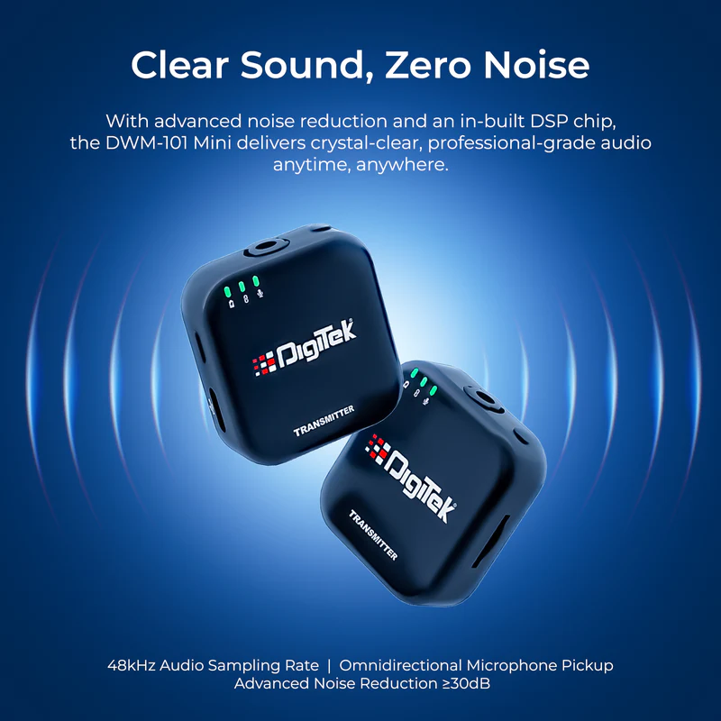 Digitek DWM 101 Mini Wireless Microphone System - Image 4