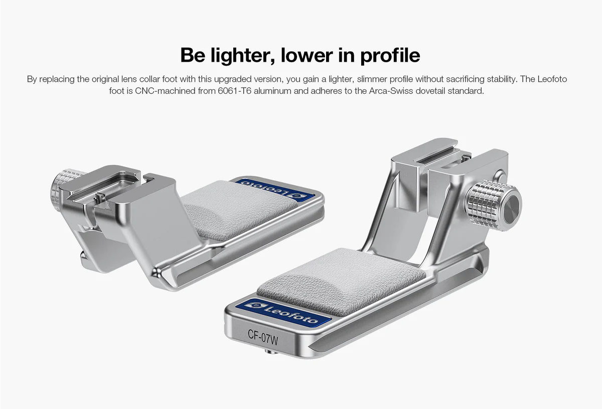 Leofoto CF-07/W Replacement Foot for Canon RF70-200mm F2.8 L IS USM Z / RF24-105mm F2.8 LIS USM Z - Image 5