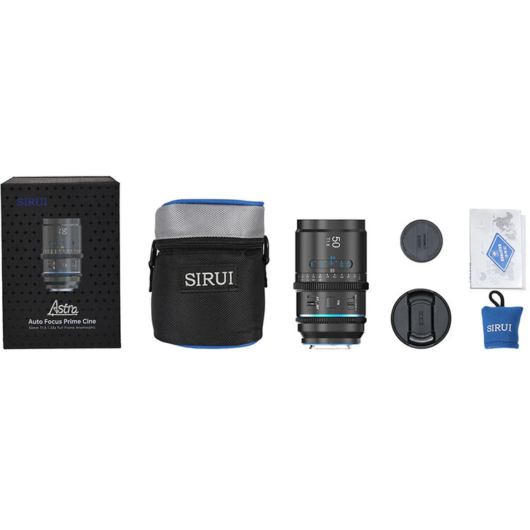 Sirui Astra Series T.18 1.33x 50mm Full-Frame Anamorphic Lens (Sony E, Blue Flares) - Image 7