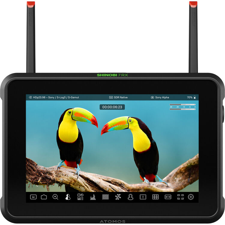 Atomos Shinobi 7 RX HDMI/SDI HDR On-Camera Monitor/Wireless Receiver - Image 1