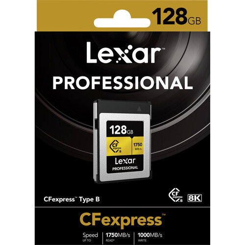 Lexar 128GB Professional CFexpress Type B Card GOLD Series Lexar 128GB Professional CFexpress Type B Card GOLD Series - Image 4