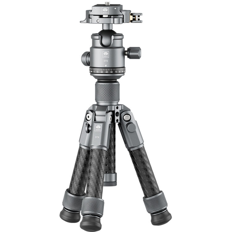 Sirui 3TX+3T5 2-Section Carbon Fiber Table-Top Tripod with Ball Head - Image 1