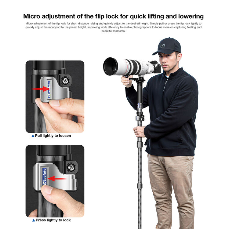 Leofoto MPC-326C 6-Section Carbon Fiber Monopod - Image 8