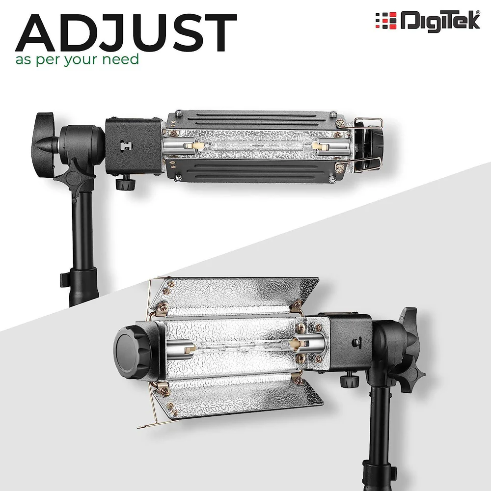 Digitek (DPL 003) Porta Light with 1000 Watt Halogen Tube | for Video & Still Photography - Image 3