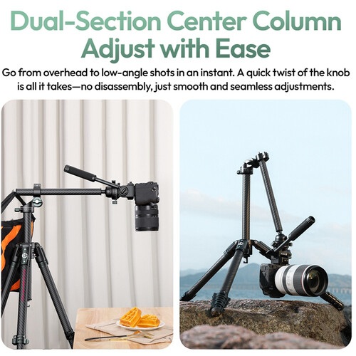 ULANZI JJ06 GlideGo Carbon Fiber Video Tripod - Image 11