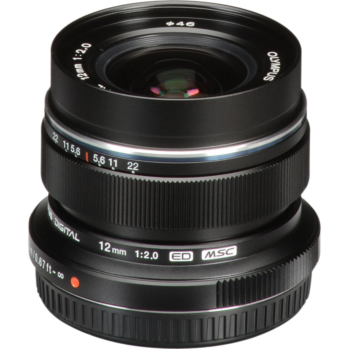Olympus M. Zuiko Digital ED 12mm f/2.0 Lens for Micro 4/3 Cameras (Black) (Open Box) - Image 5