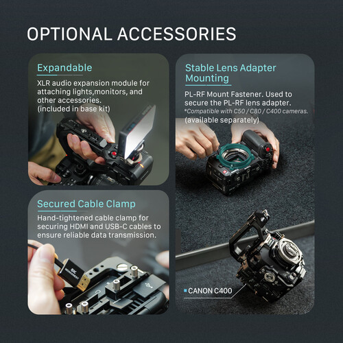 Tilta Full Camera Cage for Canon C50 (Black) - Image 11