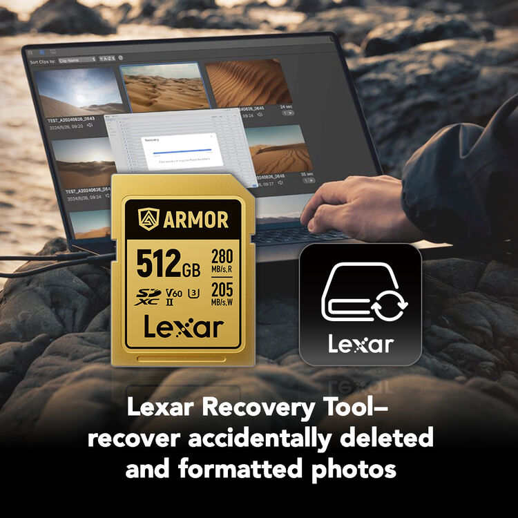 Lexar 512GB ARMOR GOLD UHS-II SDXC Memory Card - Image 8
