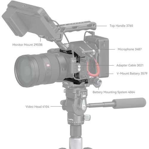 SmallRig Half Cage for Sony Alpha 6700 / 6600 / 6500 / 6400 4337 - Image 10