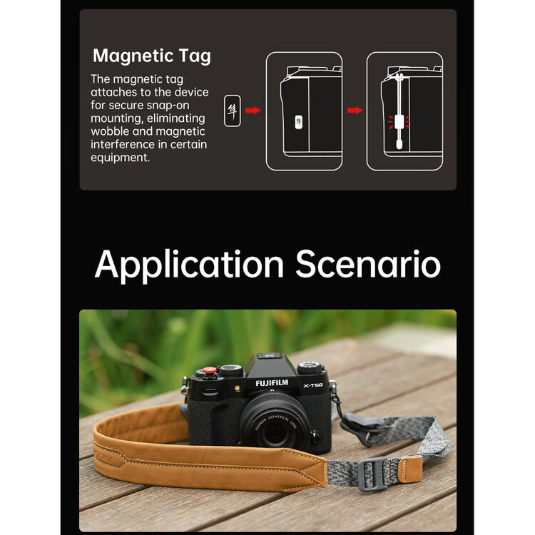 Falcam Maglink Magnetic Quick-Release Shoulder Strap Classic V2 (Snow Rock Gray, 31-55") - Image 16