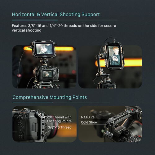 Tilta Full Camera Cage for Canon C50 (Black) - Image 8