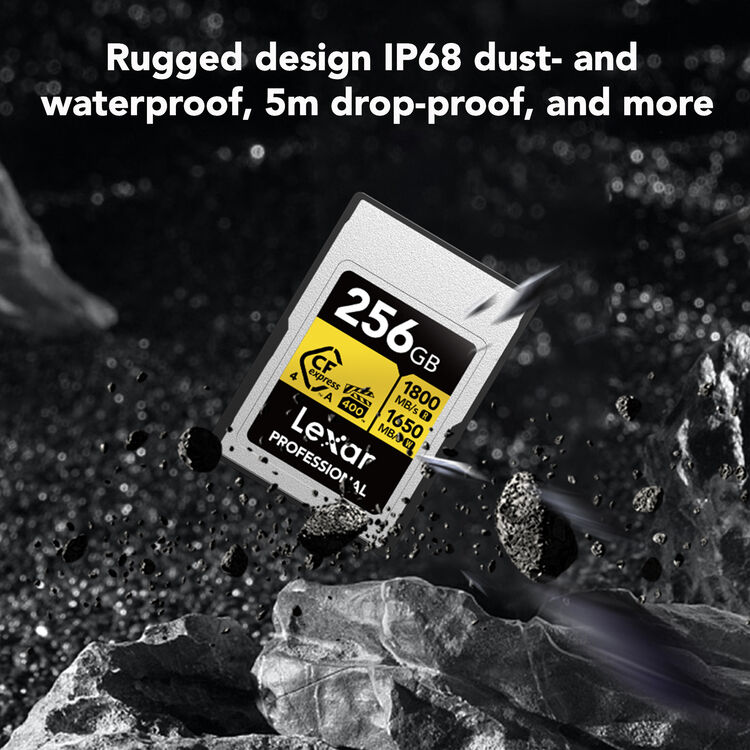 Lexar 256GB Professional GOLD CFexpress 4.0 Type A Memory Card Lexar 256GB Professional GOLD CFexpress 4.0 Type A Memory Card - Image 5