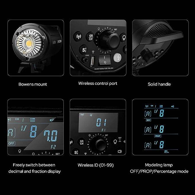 Godox DP400IIIV 400Ws GN87 Studio Flash Kit - Image 4