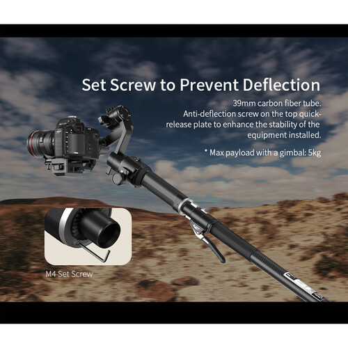 YC Onion Pineta Pro Carbon Fiber Monopod with FH60S Fluid Head - Image 11