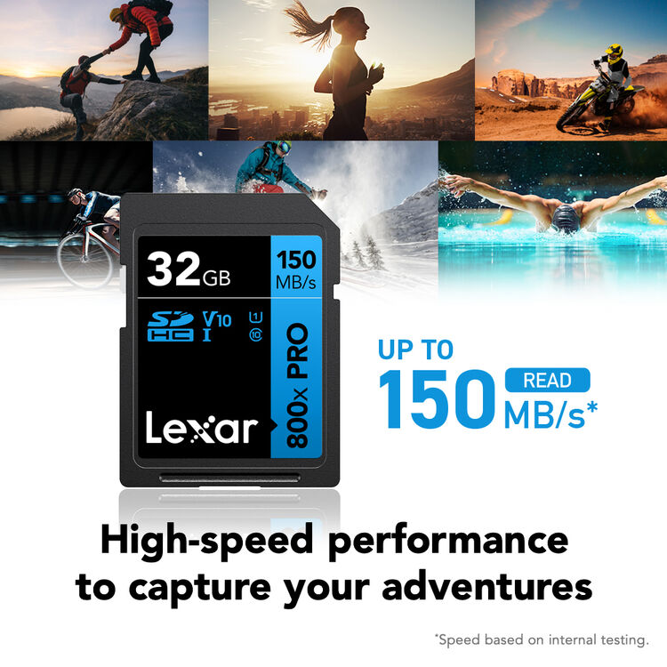 Lexar 32GB High-Performance 800x PRO UHS-I SDHC Memory Card (BLUE Series) - Image 2