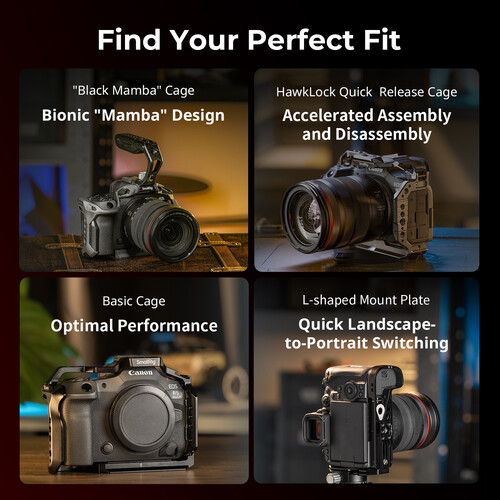 SmallRig HawkLock Quick Release Camera Cage for Canon EOS R5 Mark II 4977 - Image 10