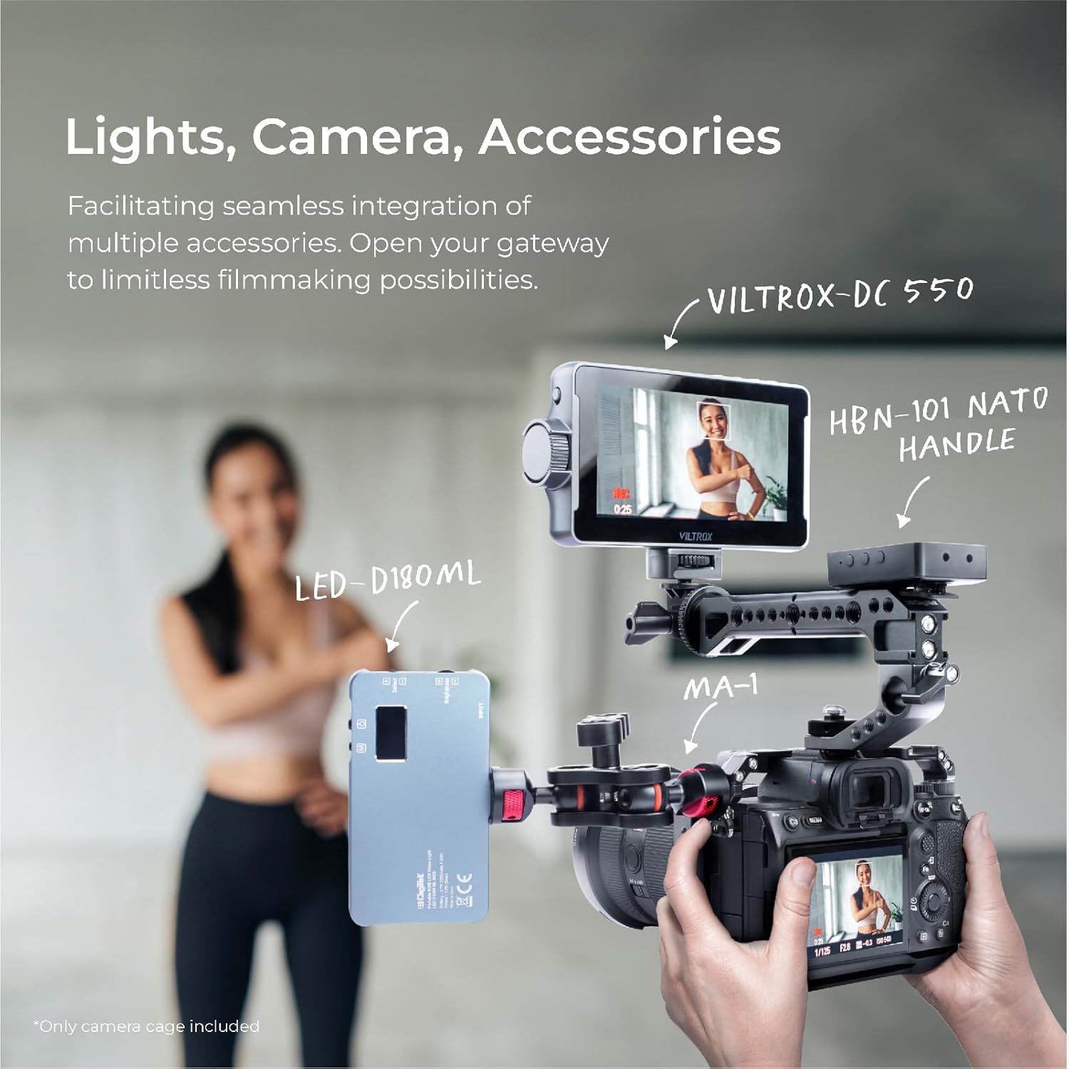 Digitek Professional Cam Cage (S) for Sony A7 M4/R4/R4A/S3/A1 Series Cameras, Lightweight Aluminum Form-Fitted Cage with HDMI Cable Clamp & Quick Tripod Mounting - Image 7