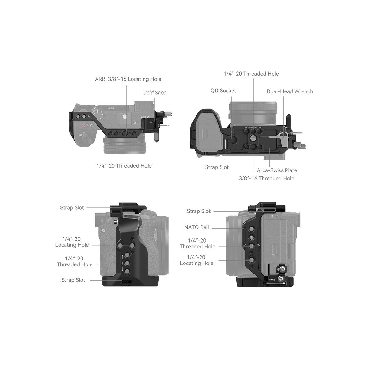 SmallRig Cage Kit for Sony a6700 4336 - Image 4
