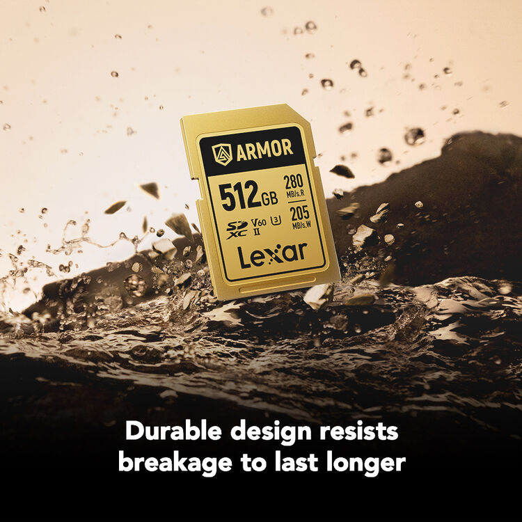Lexar 512GB ARMOR GOLD UHS-II SDXC Memory Card - Image 5