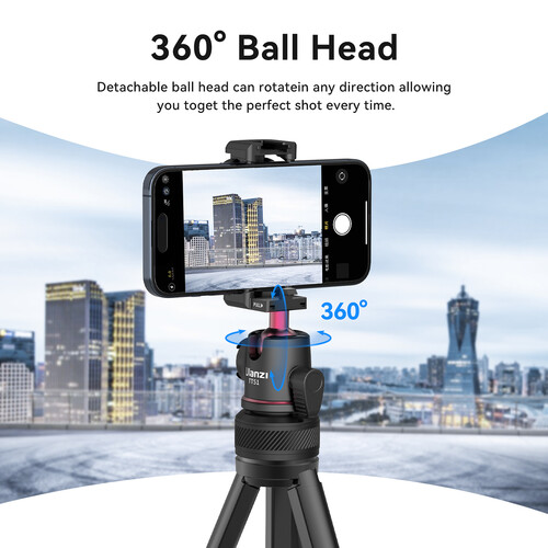 ULANZI Select TT51 Portable Tripod Stand with 360° Rotable Ball Head - Image 7