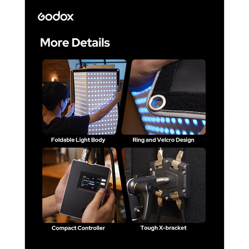 Godox FL100R RGB Flexible LED Light Mat 1 x 2 - Image 17