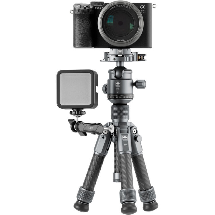 Sirui 3TX+3T5 2-Section Carbon Fiber Table-Top Tripod with Ball Head - Image 10