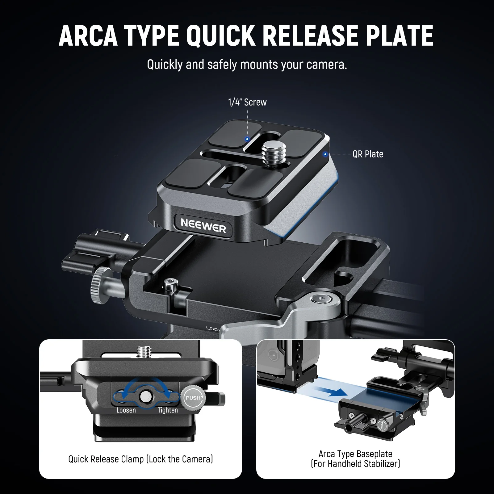 NEEWER PS015 Pro Foldable V Mount Battery Plate - Image 3