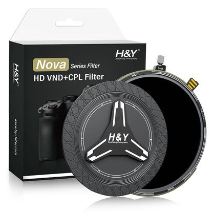 H&Y Nova series HD ND3-32+CPL Filter 67mm (1.5 - 5 stops) - Image 1