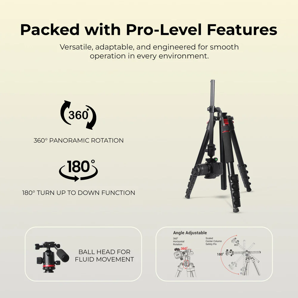 Digitek (DTR 530 BH) Multi-Angle DV Tripod cum Monopod with Ball Head - Image 4
