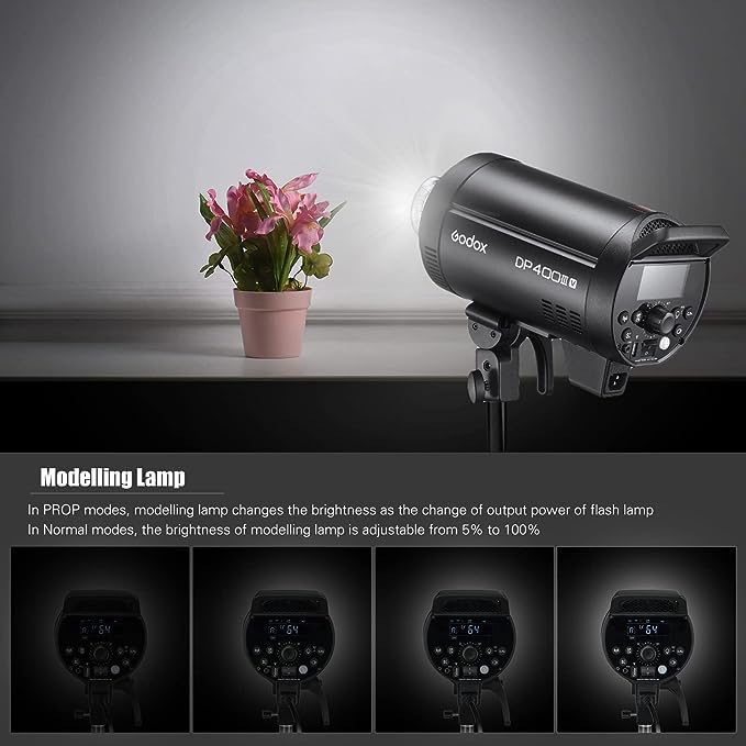 Godox DP400IIIV 400Ws GN87 Studio Flash Kit - Image 5