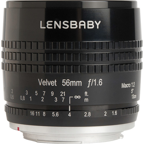 Lensbaby Velvet 56mm f/1.6 Lens (Canon EF, Black) - Image 1