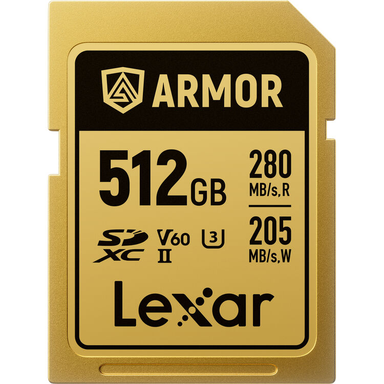 Lexar 512GB ARMOR GOLD UHS-II SDXC Memory Card - Image 1