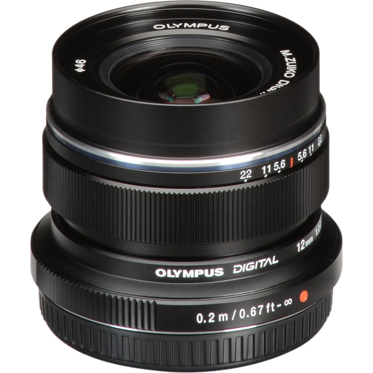 Olympus M. Zuiko Digital ED 12mm f/2.0 Lens for Micro 4/3 Cameras (Black) (Open Box) - Image 3