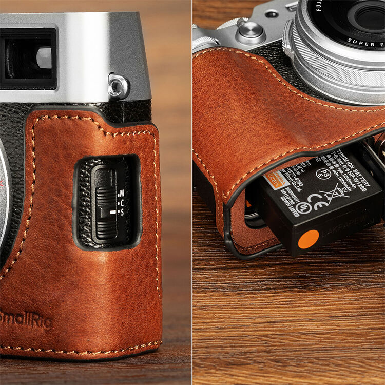 SmallRig Leather Half Case for FUJIFILM X100VI (Brown) - Image 6
