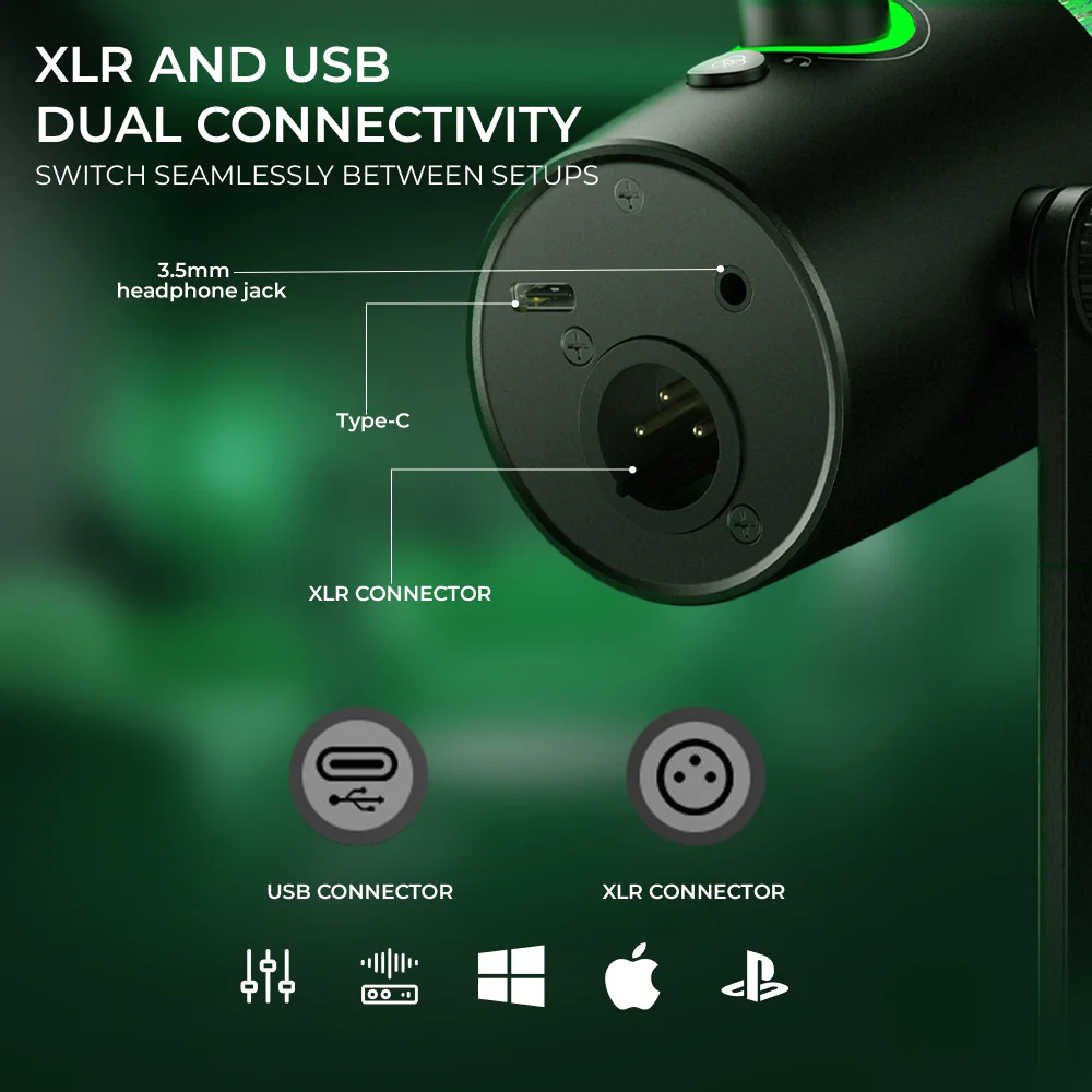 Digitek (DM 701) RGB USB Professional Dynamic Podcast Microphone - Image 5