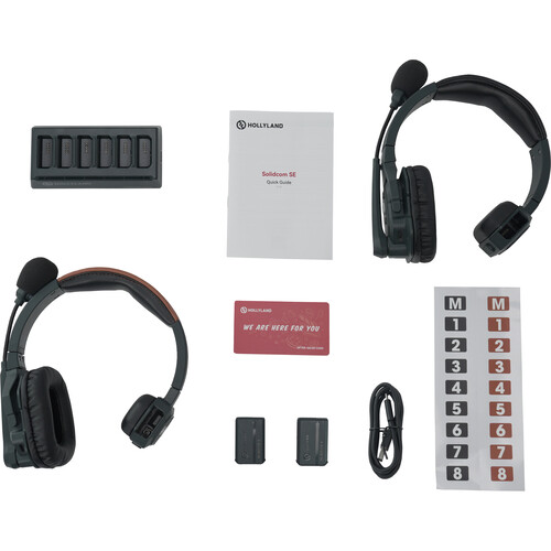 Hollyland Solidcom SE Global 2S 2-Person Full-Duplex Single-Ear Noise-Canceling Headset Intercom System 2.4 GHz - Image 2